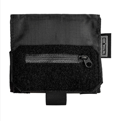 Black Tactical-Style Belt Pouch Quick Access Wallet