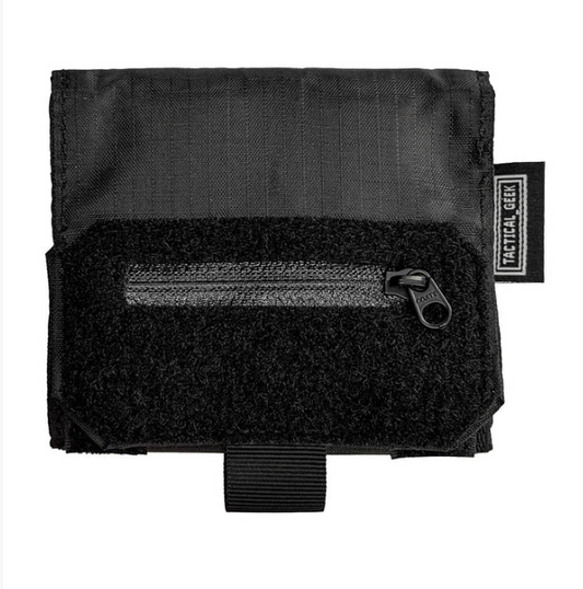 Black Tactical-Style Belt Pouch Quick Access Wallet