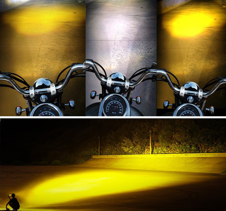 2PCS Led Driving Light for Motorcycle Universal Fit 30W, 6000 Lumens