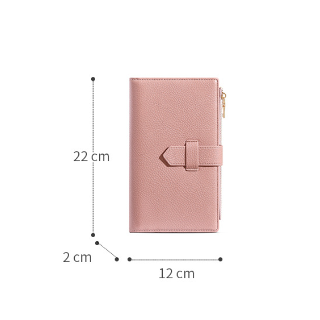 Family Passport Wallet RFID Blocking Large Capacity Credit Card Holder