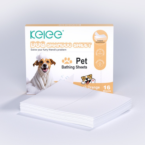 Activated Rinse-Off Dog Shampoo Sheets-Lick-Safe, Tear-Free, Travel-Friendly