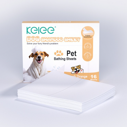 Activated Rinse-Off Dog Shampoo Sheets-Lick-Safe, Tear-Free, Travel-Friendly