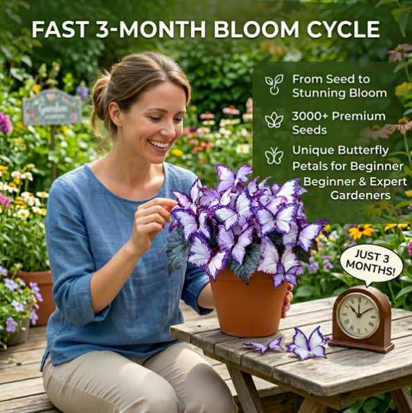 500 Moonlight Butterfly Seeds — Garden Flowers
