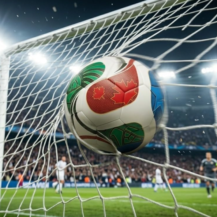 Premium Size 5 Official 2026 World Cup Football - Tri-Host Design – Butyl Bladder, Enhanced Grip Surface