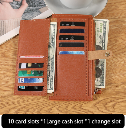 Coin Purse Long Card Bag Multifunctional Handheld Credit Holder Women's Wallet