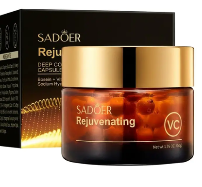 Deep Collagen Vitamin C Capsules Cream,Rejuvenating Anti-Wrinkle Moisturizer Face Cream