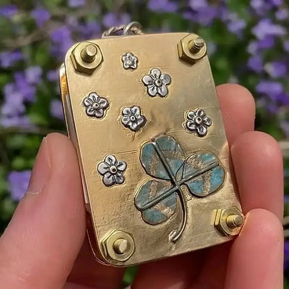Mini Compact Flower Press for Crafters, Handmade 1-Piece Flower Press