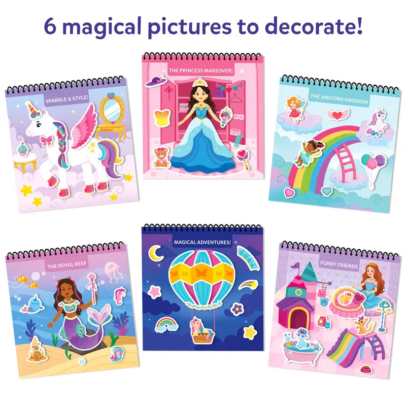 DIY Scrapbooking Kit Reusable 100+ Sticker Activity Book Mess-Free