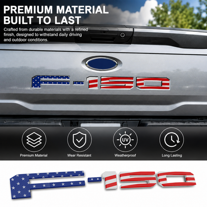 New Ford F-150 Tailgate Letter Replacement Decals: 3D Emblem – Tailgate Insert Lettering