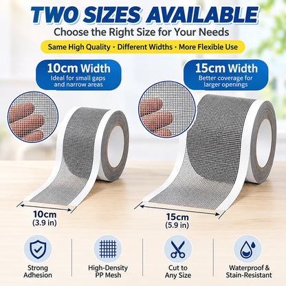 Bird Cage Seed Guard Mesh Tape - Self-Adhesive, Cut-to-Fit