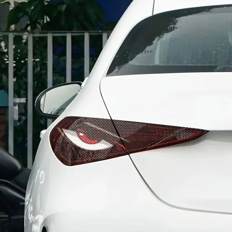 2-Pack Car Headlight Grid Eye Stickers, Durable Headlight and Taillight Decals