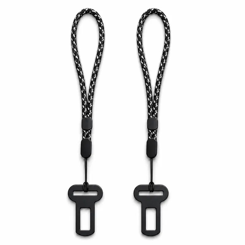 2PCS Metal Car Keychain with Satisfying Click Mechanism, Seatbelt Buckle Design