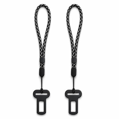 2PCS Metal Car Keychain with Satisfying Click Mechanism, Seatbelt Buckle Design