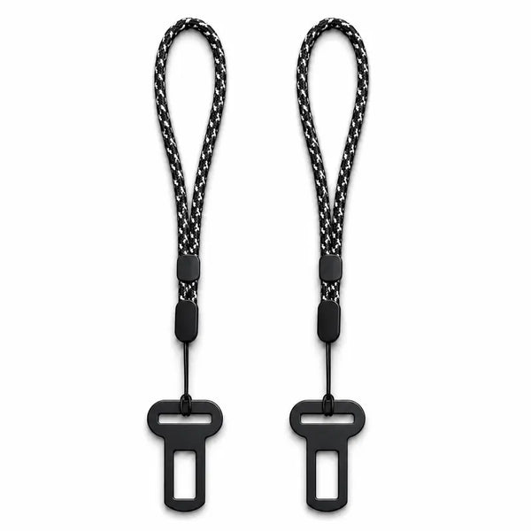 2PCS Metal Car Keychain with Satisfying Click Mechanism, Seatbelt Buckle Design