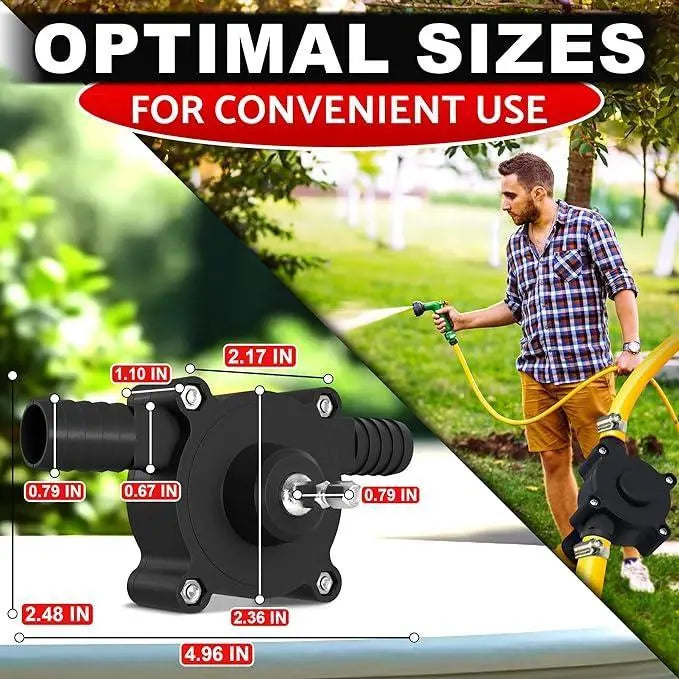 Mini Electric Drill Pump Portable Hand Drill Powered Water Pump Diesels Oil Fluid Water