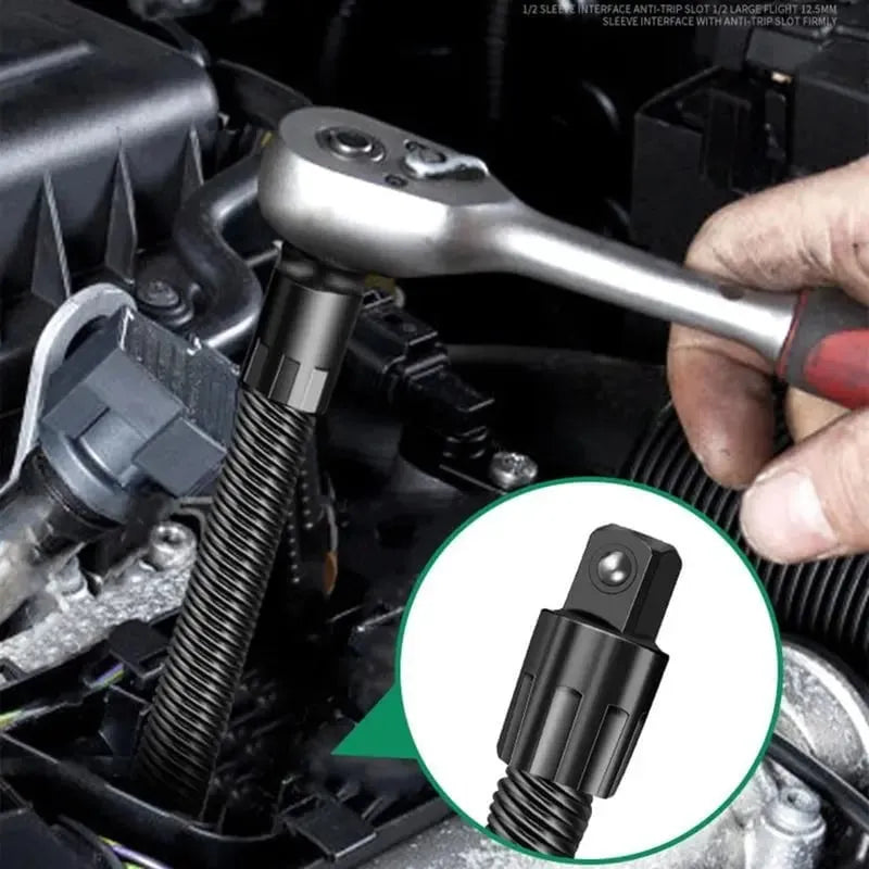 Flexible Ratchet Extension Socket Bar Extension Wrench Sleeve 1/2 Inch Wrench