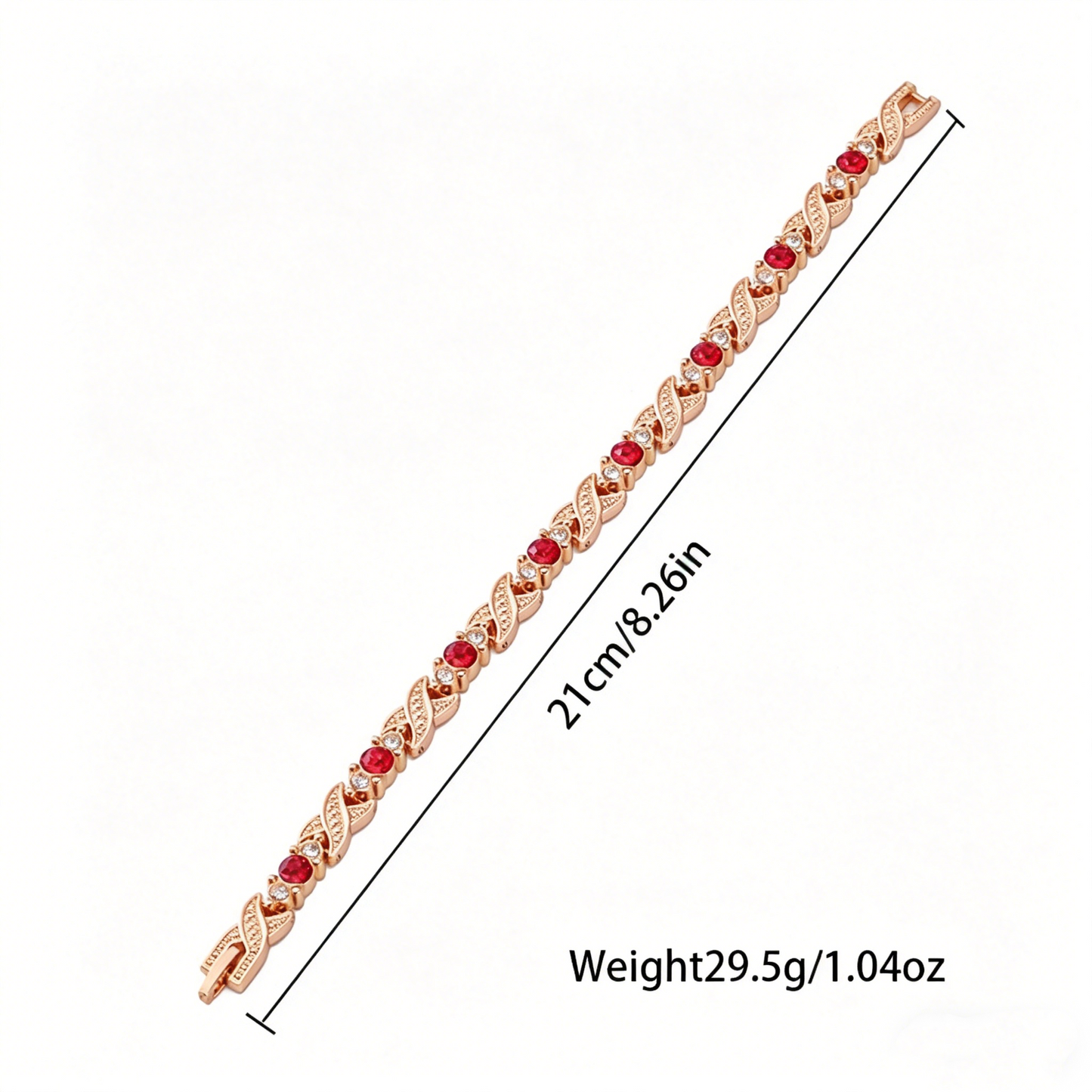 Women's Adjustable Leaf Magnet Bracelet with Zircon Alloy Fashion Bracelet