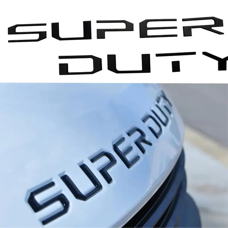For 2017- 2022 Models ONLY!3D Raised Super Duty Insert Letter Emblem Decal