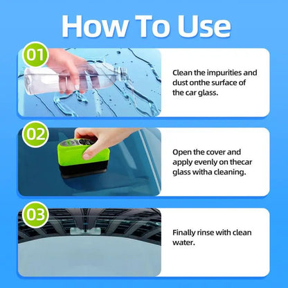 2 PCS Oil Film Car Glass Cleaner, Car Windshield Cleaner