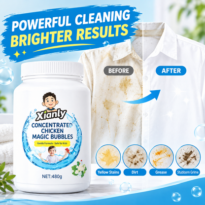 High-efficiency Biological Enzyme Bubble Powder, Powerful Decontamination, Strong Bleaching, Yellowing