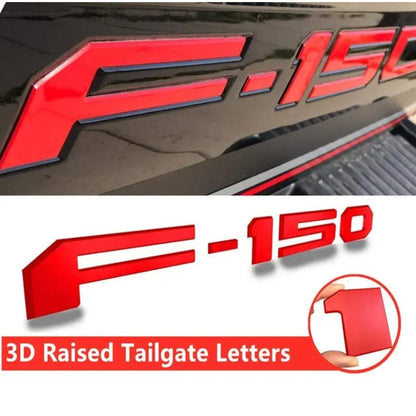 New Ford F-150 Tailgate Letter Replacement Decals: 3D Emblem – Tailgate Insert Lettering