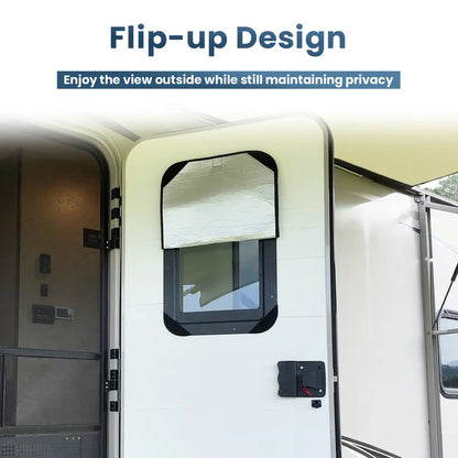 RV Door Window Shade Cover (16 x 25 inch) Privacy Entrance Upgrade