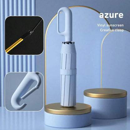 Automatic Folding Umbrella 10 Ribs Portable Windproof & Waterproof Umbrella