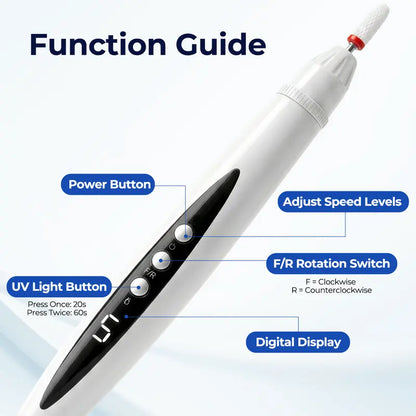 Electric Nail Drill for Thick Nails, Cordless Efiles for fungal Nails Lightweight