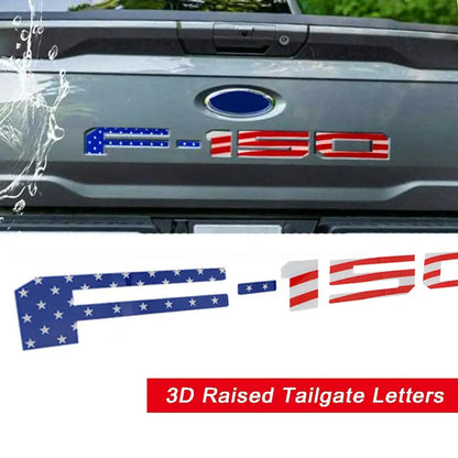 New Ford F-150 Tailgate Letter Replacement Decals: 3D Emblem – Tailgate Insert Lettering