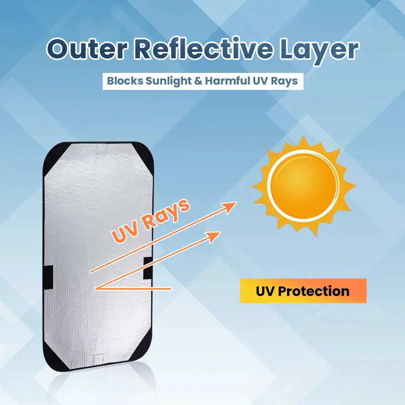 RV Door Window Shade Cover (16 x 25 inch) Privacy Entrance Upgrade