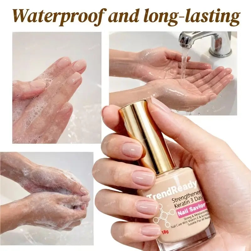 2 PCS Nail Hardener for Weak Nails, Fast‑Drying Long‑Lasting