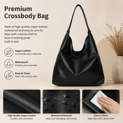 Stylish Women's Shoulder Bag – Minimalist, Spacious Underarm Tote