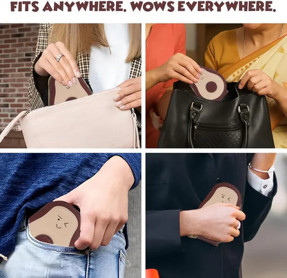 2Pcs Cute Avocado Leather Wallet Card Holder, RFID Blocking Purse