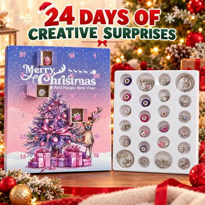 24-Day Christmas DIY Craft Bead Charms Kit