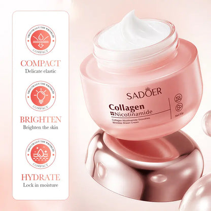 New Korean Collagen & Niacinamide Cream|Highly Effective Brightening & Firming|Deep Hydration