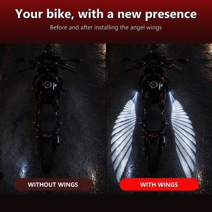 2Pcs Angel Wing Light Projectors for Motorcycles