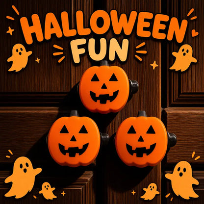 10‑Pack Halloween Jack‑O‑Lantern Decorative Knob Covers