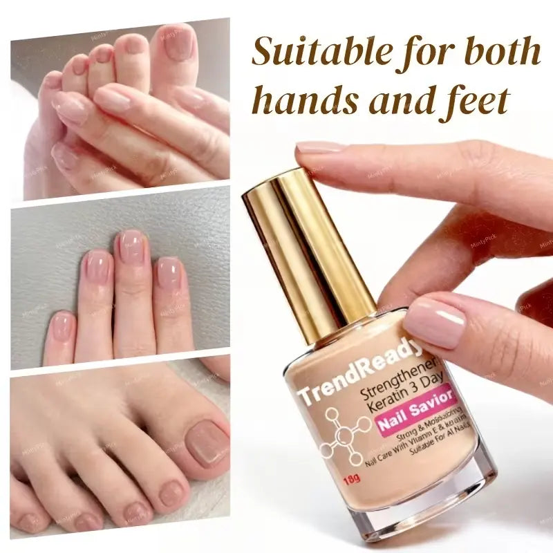 2 PCS Nail Hardener for Weak Nails, Fast‑Drying Long‑Lasting