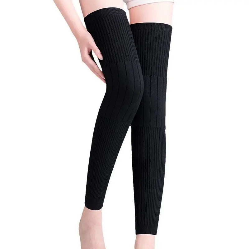 Long Knee Pads Thick Wool Lining for Leg Protection
