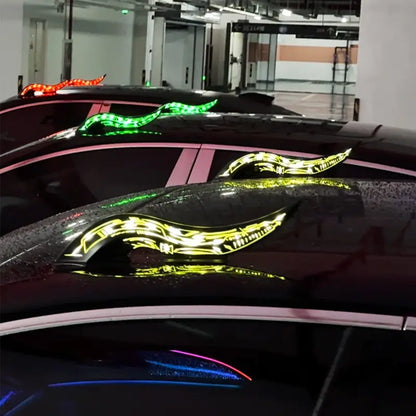 1 Pair Car Roof Dragon Horns Modification
