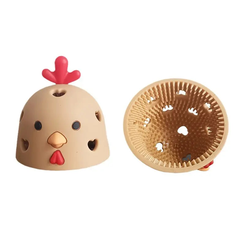 2pcs Silicone Egg Brush Cleaner, Durable Lightweight Washable Vegetable & Fruit Scrubber