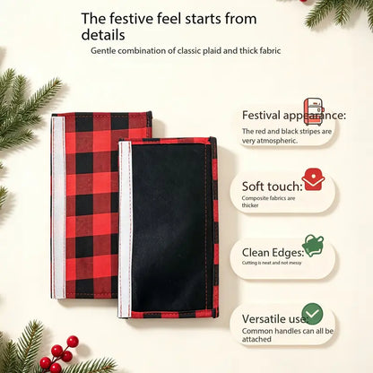2/4Pcs Christmas Fridge Handle Cover, Festive Kitchen Decor Set