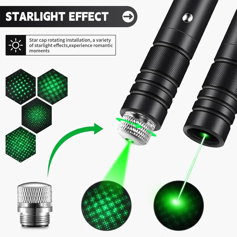Rechargeable Green Laser Pointer/ Line Light Flashlight Long Distance Range