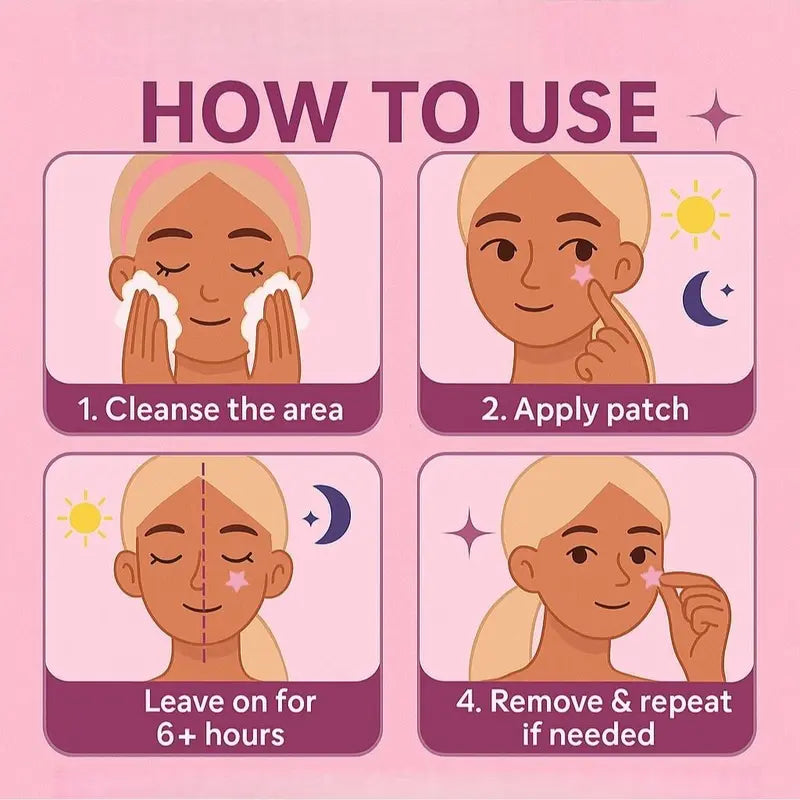 480 Pieces Cute Star-Shaped Facial Hydrocolloid Acne Patches