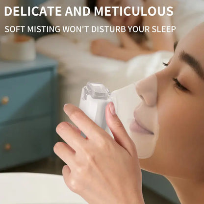 Portable Ultrasonic Mesh Nebulizer - USB Rechargeable, 200mA Lithium Battery, Adjustable Nebulization Rate