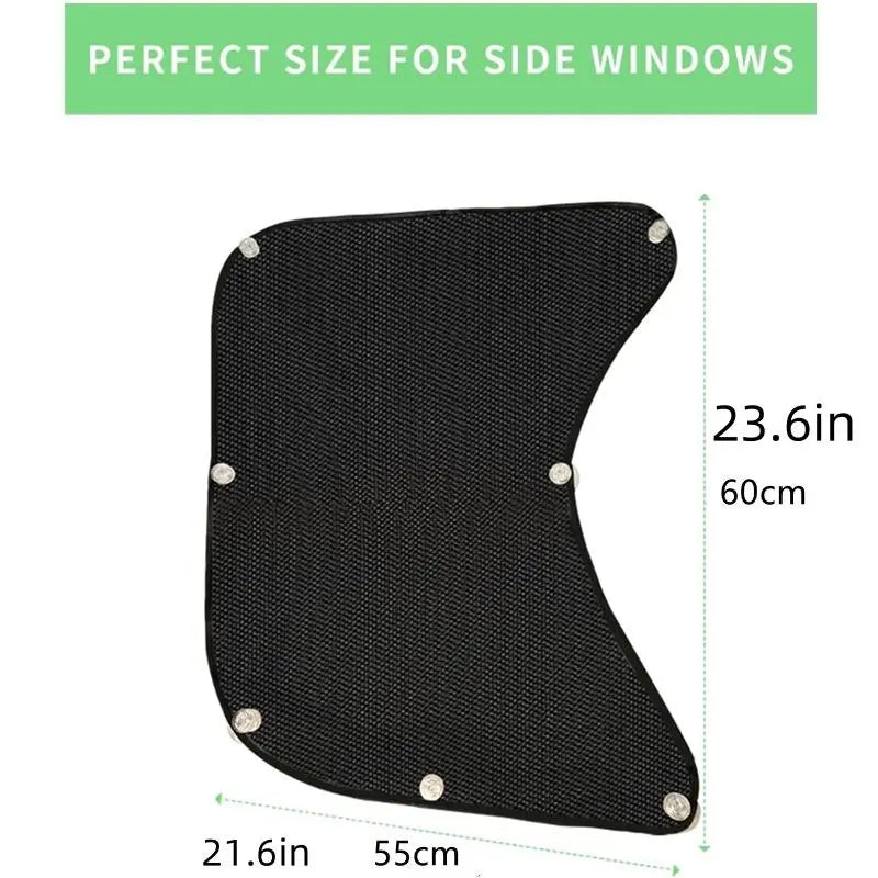Car Side Window Sunshade, UV Protective Car Side Window Sunshade with Suction Cup
