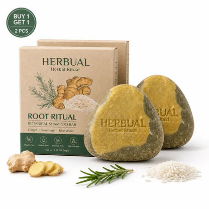 New 2-Pack Herbal Root Care Botanical Shampoo Bar Daily Haircare