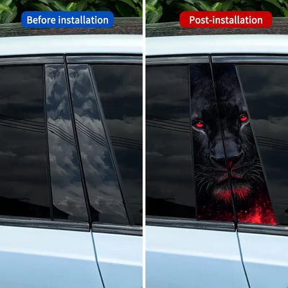 2PCS Animal Background Car Stickers Protective Stickers