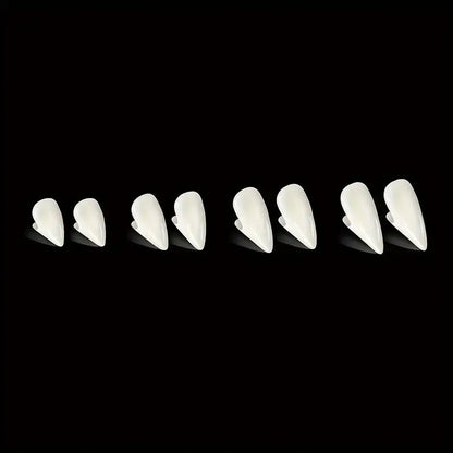 Reusable 4-Size Resin Vampire Fangs Set for Halloween