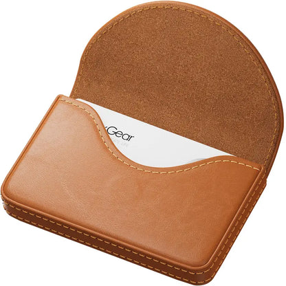 Leather Business Card Holder Walle for Men or Women